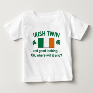 T-shirt Pour Bébé Jumeau irlandais beau