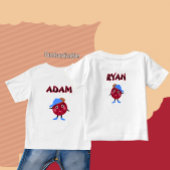 T-shirt Pour Bébé Jumeaux cerises