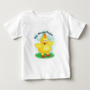 T-shirt Pour Bébé Jumeaux "Oui nous sommes jumeaux"