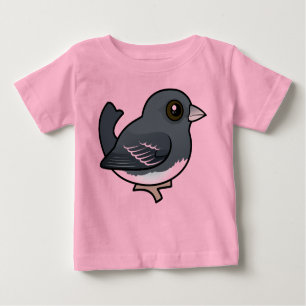 T-shirt Pour Bébé Junco aux yeux foncés (ailes blanches)