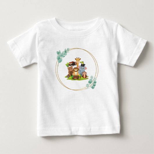 T-shirt Pour Bébé Jungle (Devant)