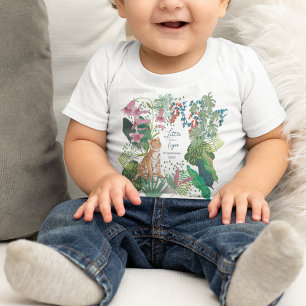 T-shirt Pour Bébé Jungle de bébé Tigre Mignon Fête de Naissance   