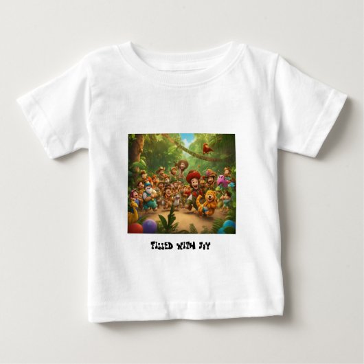 T-shirt Pour Bébé Jungle Joy : Libérez votre intérieur sauvage (Devant)
