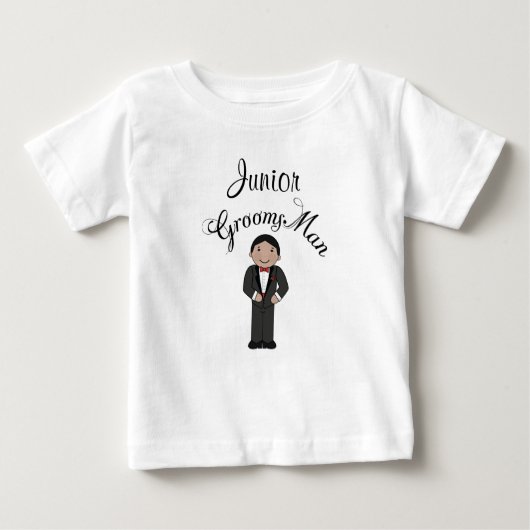 T-shirt Pour Bébé Junior Grooms Man Wedding Party Cadeau (Devant)
