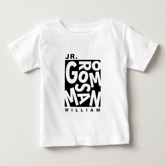 T-shirt Pour Bébé Junior Jr. Groomsman, mariage (Devant)