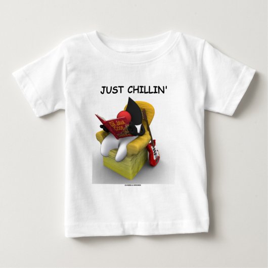 T-shirt Pour Bébé Just Chillin' (Java Duke Mascot Character) (Devant)