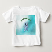 T-shirt Pour Bébé Just Visiting  (Devant)