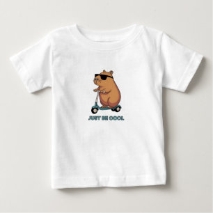 T-shirt Pour Bébé Juste être Cool" ours vélo DESGIN