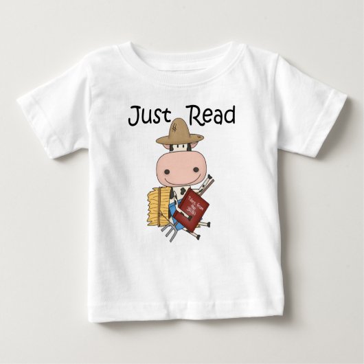T-shirt Pour Bébé Juste lu (Devant)