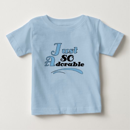 T-shirt Pour Bébé Juste si adorable (Devant)