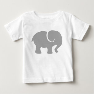 T-shirt Pour Bébé Juste un éléphant gris