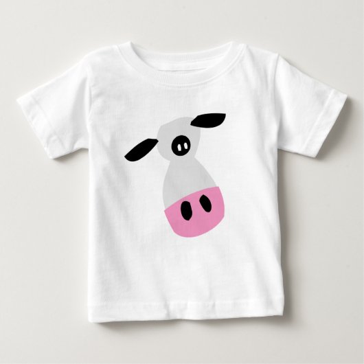 T-shirt Pour Bébé Juste une vache (Devant)
