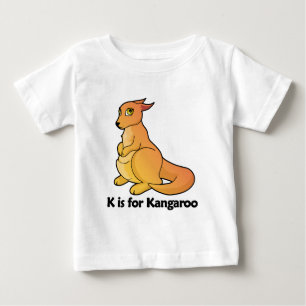 T-shirt Pour Bébé K est pour le kangourou
