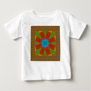 T-shirt Pour Bébé Kaleidoscope Bloom Une Vibrante couleur d'impressi