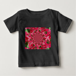 T-shirt Pour Bébé Kaleidoscope de Crimson : Blood Milkweed Flower Ar