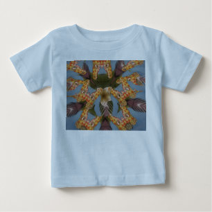 T-shirt Pour Bébé Kaleidoscope Giraffe Mandala : Safari Art Abstrait