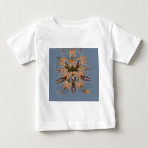 T-shirt Pour Bébé Kaleidoscope Giraffe Mandala : Safari Art Abstrait
