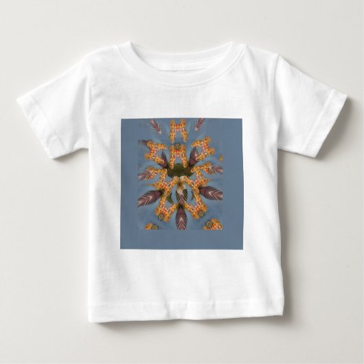 T-shirt Pour Bébé Kaleidoscope Giraffe Mandala : Safari Art Abstrait (Devant)