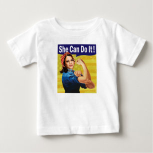 T-shirt Pour Bébé Kamala Harris Elle peut le faire Bébé Jersey fine