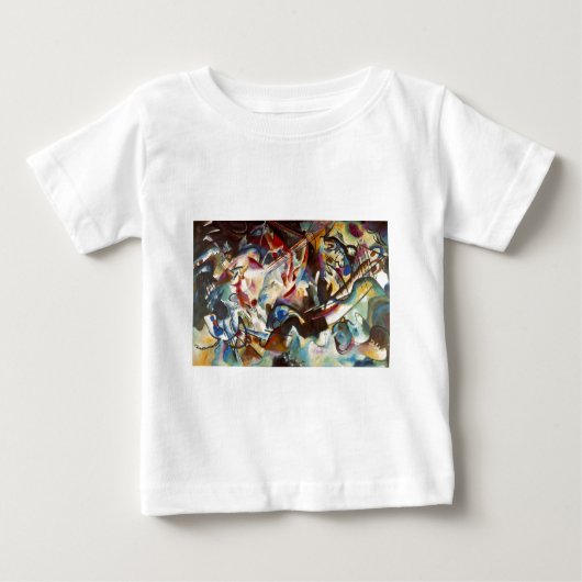 T-shirt Pour Bébé Kandinsky Composition VI Peinture Abstraite (Devant)