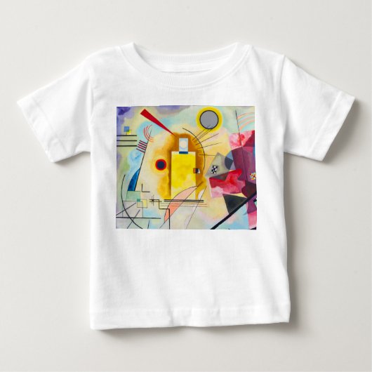 T-shirt Pour Bébé Kandinsky jaune-rouge-bleu (Devant)