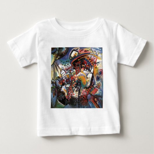 T-shirt Pour Bébé Kandinsky Moscou I Cityscape peinture Abstraite (Devant)