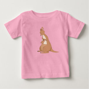 T-shirt Pour Bébé Kangourou Mère Avec Bébé