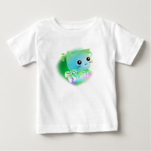 T-shirt Pour Bébé Kawaii Cartoon Kitten