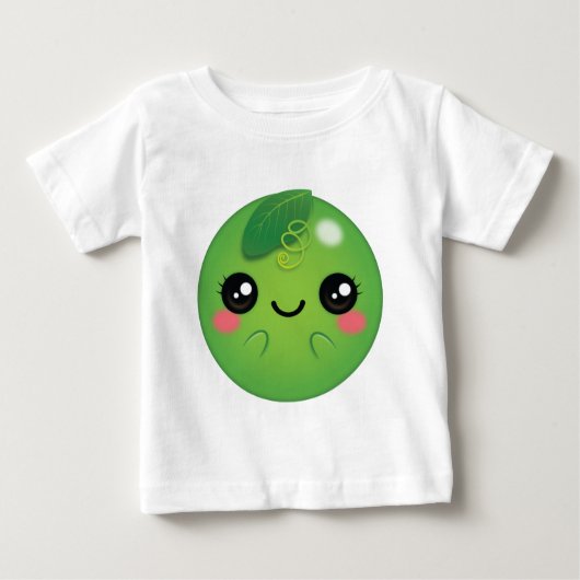 T-shirt Pour Bébé Kawaii Pea (Devant)