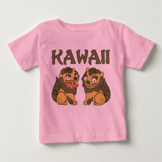 T-shirt Pour Bébé Kawaii Shisa Creeper (Devant)