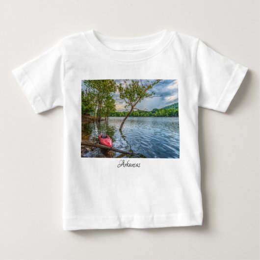 T-shirt Pour Bébé Kayak Flottant sur Table Rock Lake (Devant)