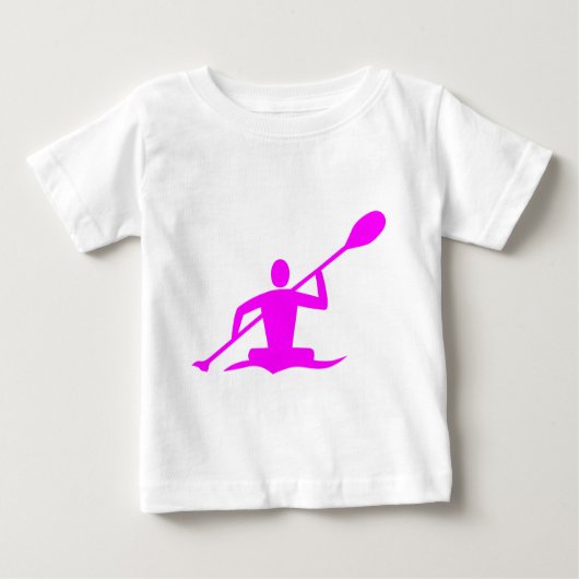 T-shirt Pour Bébé Kayak - Magenta (Devant)