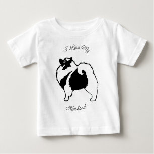 T-shirt Pour Bébé Keeshond Graphics - Jote Original Chien Art Baby T