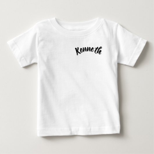 T-shirt Pour Bébé Kenneth Nom Masculin, (Devant)