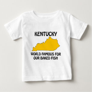T-shirt Pour Bébé Kentucky - mondialement connu pour notre poisson c
