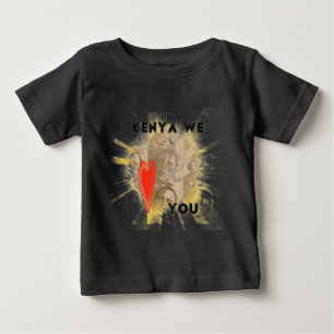 T-shirt Pour Bébé Kenya We Lovely You Perspective Art Design