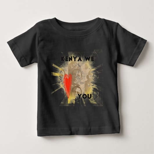 T-shirt Pour Bébé Kenya We Lovely You Perspective Art Design (Devant)