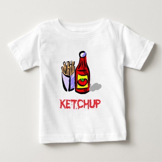 T-shirt Pour Bébé ketchup (Devant)