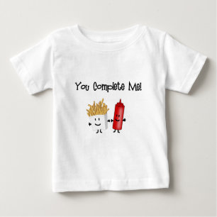 T-shirt Pour Bébé Ketchup et fritures !