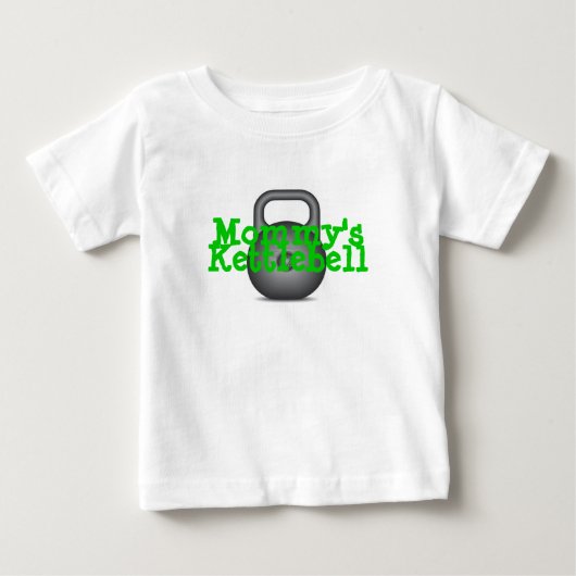 T-shirt Pour Bébé Kettlebell de la maman (Devant)