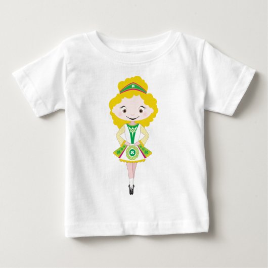 T-shirt Pour Bébé KIDLETS :: Danseur irlandais blonde (Devant)