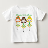 T-shirt Pour Bébé KIDLETS irish danseur danse groupe scolaire trio (Devant)