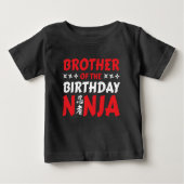 T-shirt Pour Bébé Kids Ninja Party Karate Frère d'anniversaire Ninja (Devant)