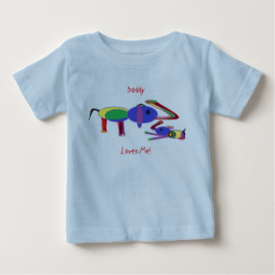 T-shirt Pour Bébé Kids Tee Daddy me mange