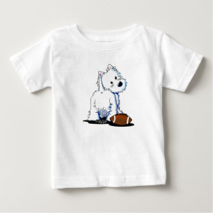 T-shirt Pour Bébé KiniArt Westie Tailgate Baby Bodysuit