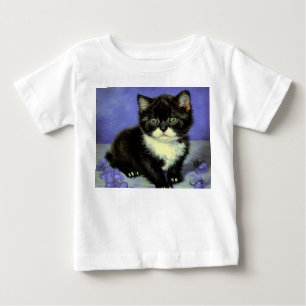 T-shirt Pour Bébé Kitten Smoking Tuxedo Van Gogh
