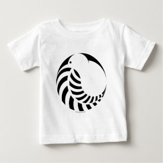 T-shirt Pour Bébé Kiwi de NZ/emblème fougère argentée