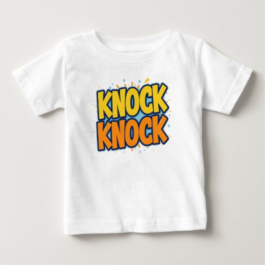 T-shirt Pour Bébé Knock knock  (Devant)