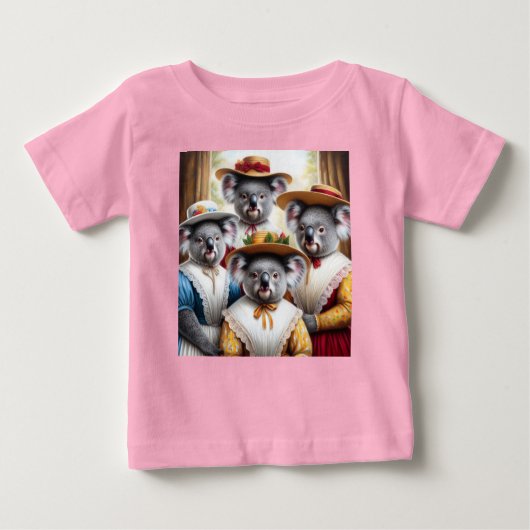 T-shirt Pour Bébé Koala Little Femmes (Devant)