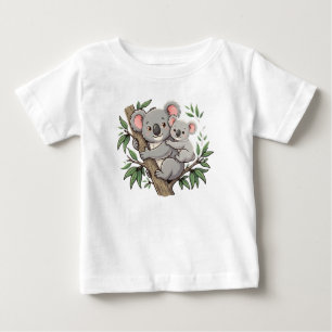 T-shirt Pour Bébé Koalas mignons mère et bébé